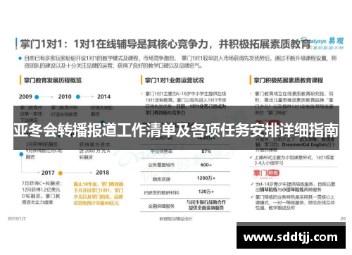 亚冬会转播报道工作清单及各项任务安排详细指南